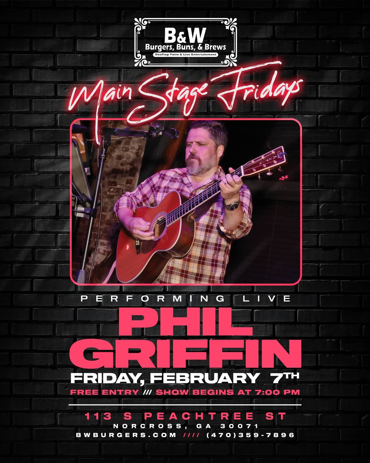 Phil Griffin Live – FREE EVENT