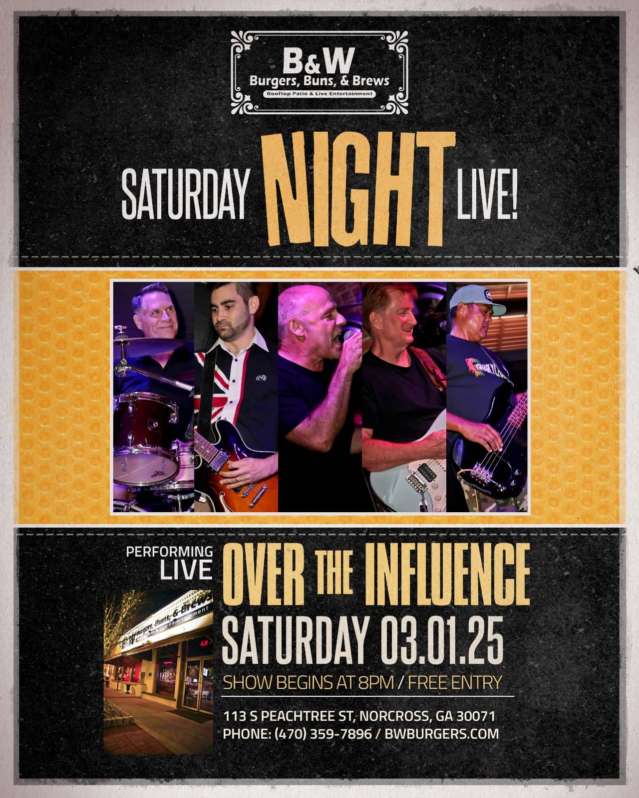 Over The Influence Live – Free Event