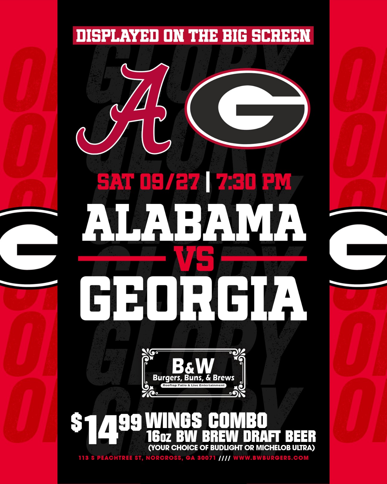 Alabama vs Georgia – Free Event