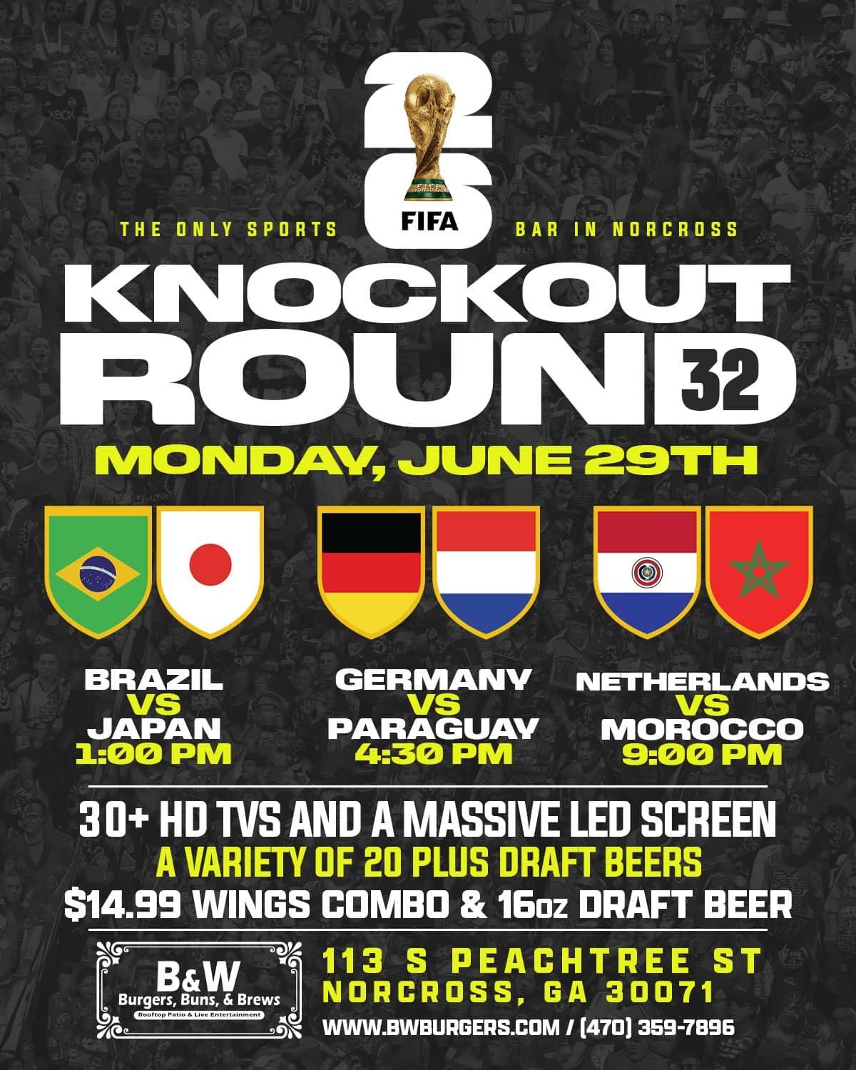 FIFA Knockout Round 32 - Monday Night