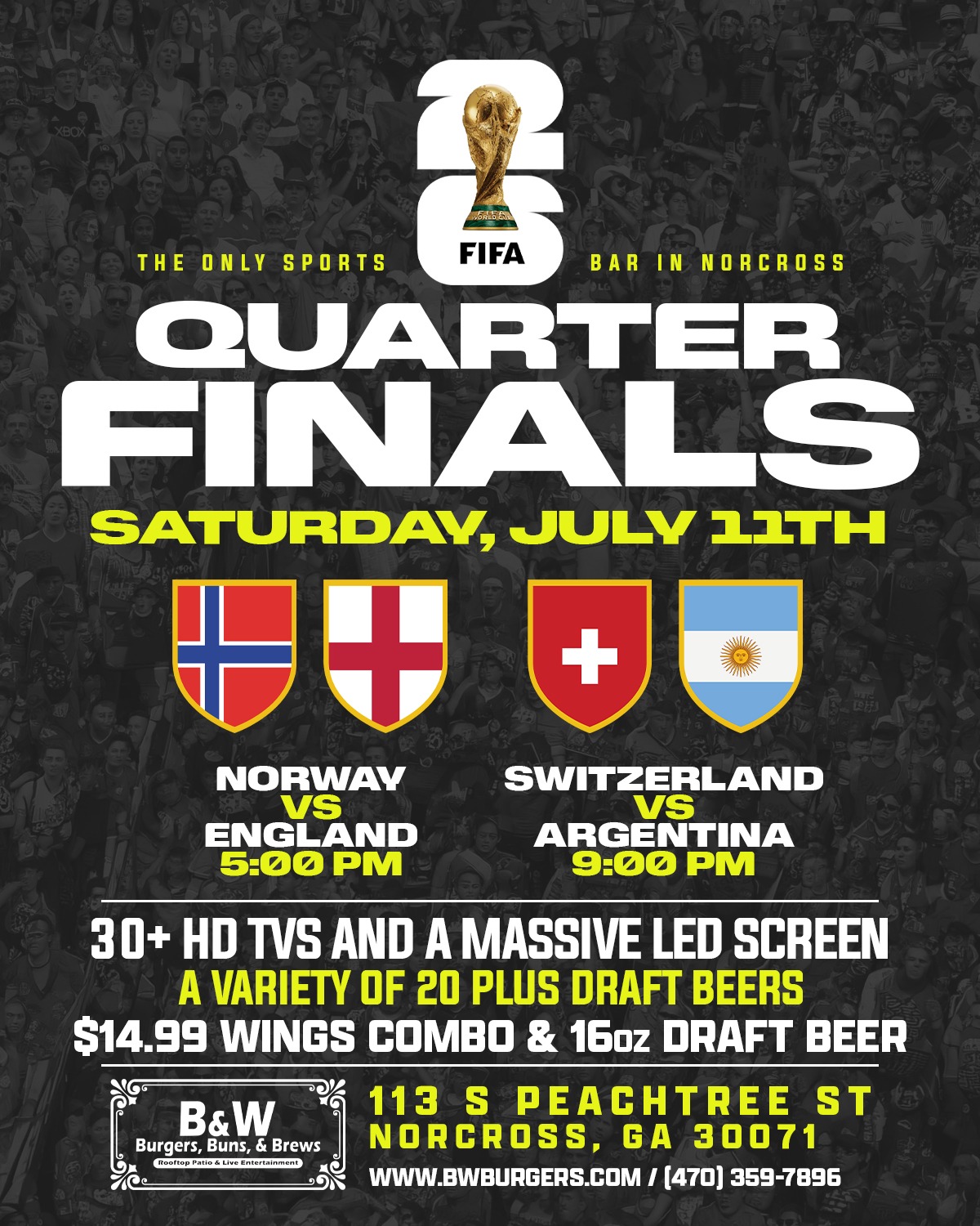 World Cup Quarterfinals Watch Party