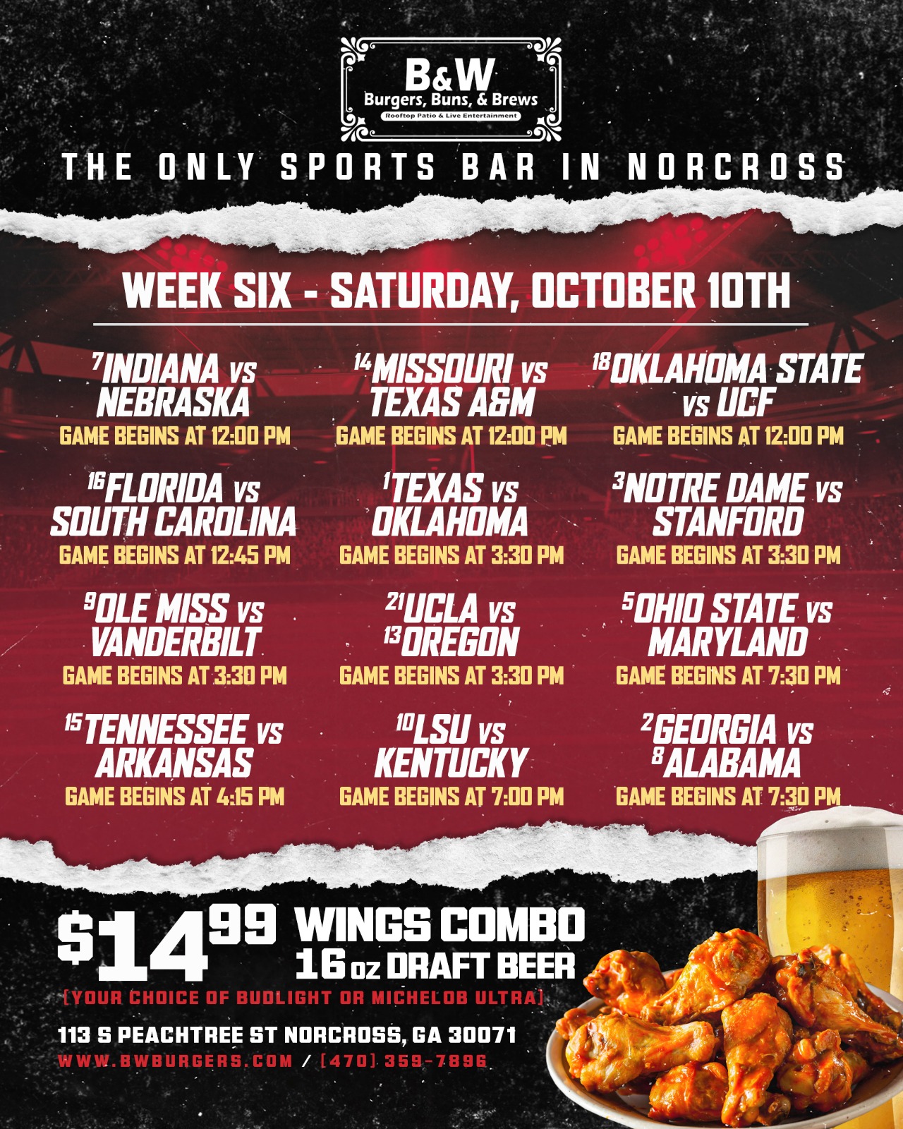 College Football Week 6 Watch Party