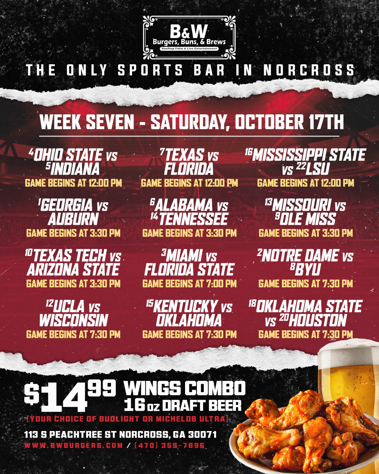 College Football Week 7 Watch Party