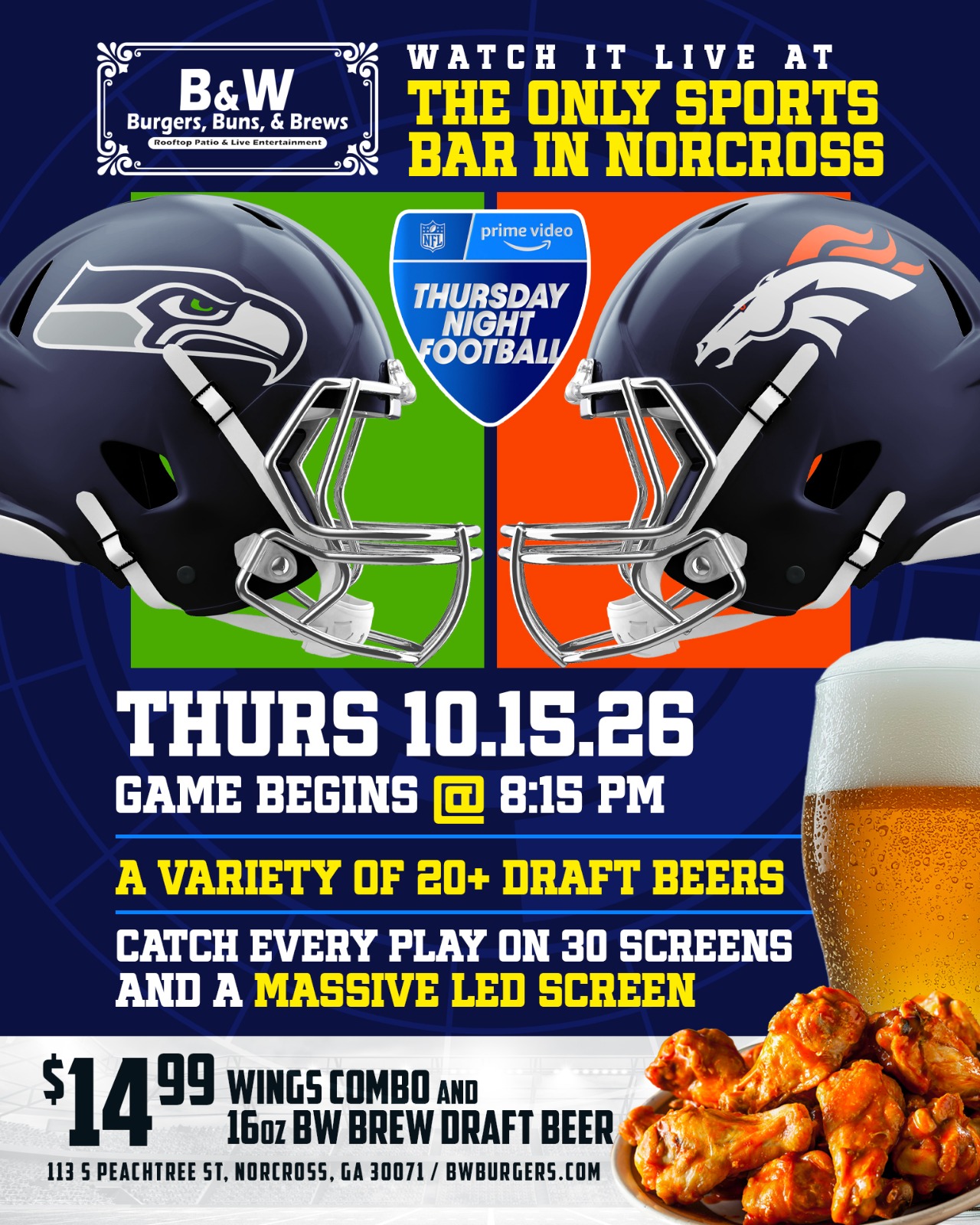 Seahawks vs Broncos Watch Party