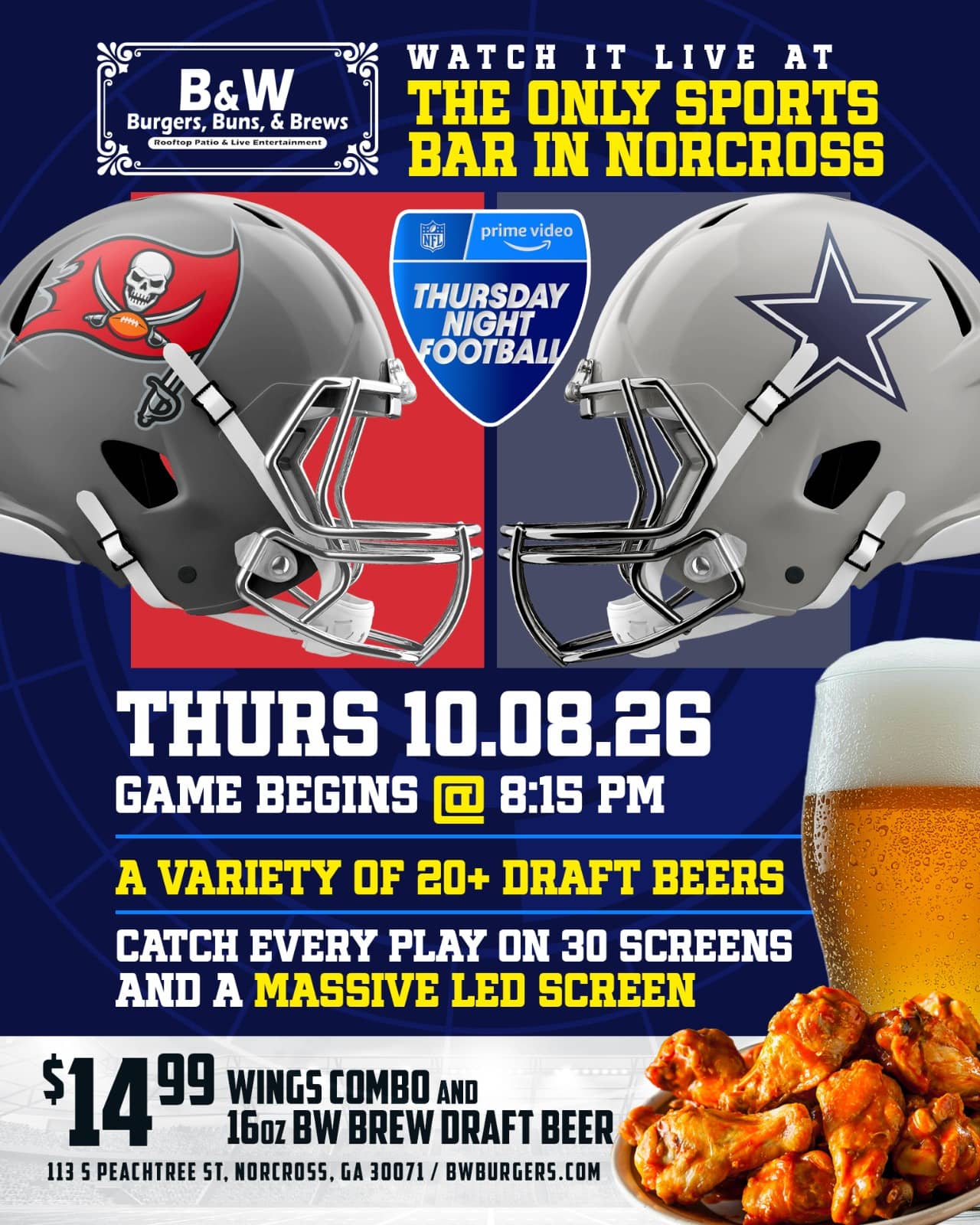 Buccaneers vs Cowboys Watch Party