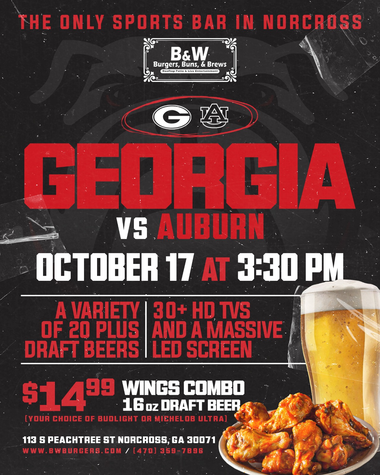 Georgia vs Auburn Watch Party